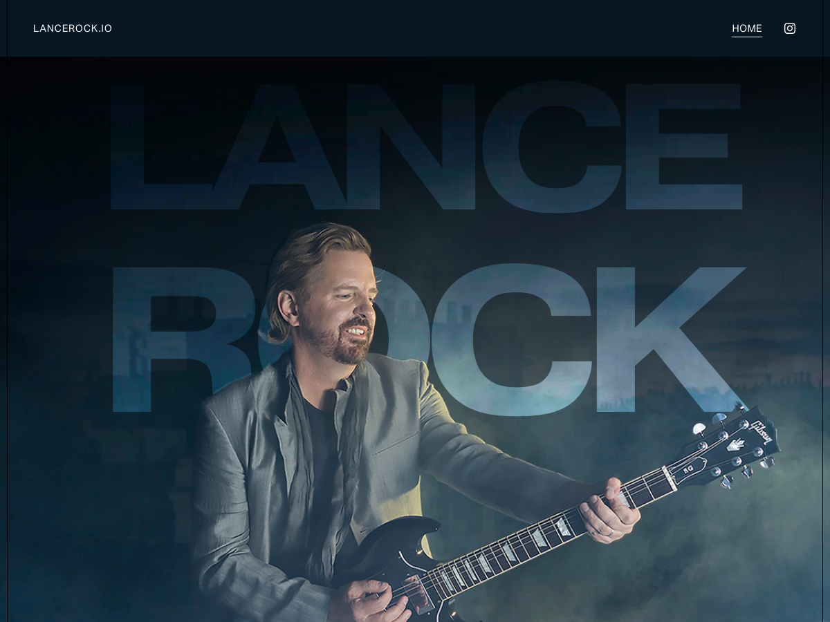 Lance Rock website screenshot